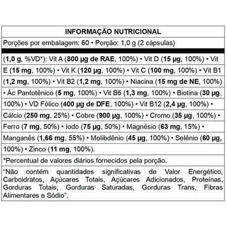 Multivitam Nico Diarium Vitaminlife C Psulas Multivitam Nico