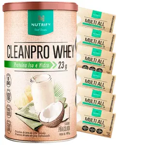 Cleanpro Whey Nutrify Sabor Piña Colada 450g Ganhe Brinde