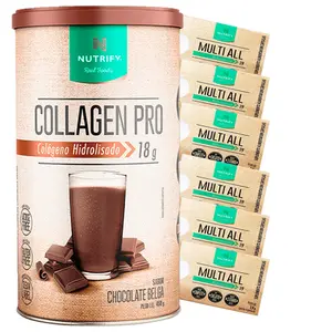Collagen Pro Bodybalance Nutrify Chocolate Belga 450g Ganhe Brinde