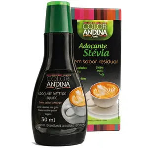 Adoçante de Stévia Líquido 100% Natural Color Andina Food 30ml
