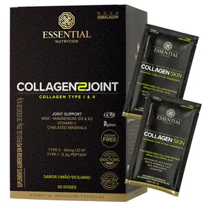 Colágeno Tipo 2 Joint Essential Nutrition Limão 30 Sticks Ganhe Brinde