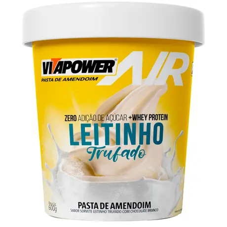 Pasta de Amendoim com Whey Protein Vitapower Leitinho Trufado 600g