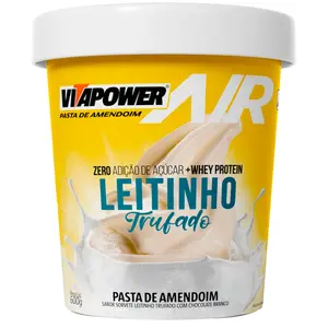 Pasta de Amendoim com Whey Protein Vitapower Leitinho Trufado 600g