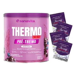 Thermo Energy Sanavita Sabor Frutas Roxas 300g Ganhe Brinde