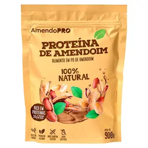 Proteína de Amendoim 100% Natural AmendoPro 900g