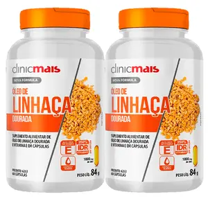 Kit 2 Óleo de Linhaça Clinicmais 60 Cápsulas