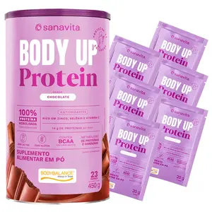 Body Up Protein Bodybalance Sanavita Sabor Chocolate 450g Ganhe Sachê