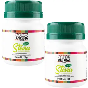 Kit 2 Adoçante de Stévia Com Taumatina Color Andina Food 10g