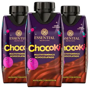 Kit 3 Chocoki Ready Multivitamínico Achocolatado Essential Nutrition 200ml