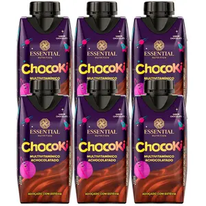 Kit 6 Chocoki Ready Multivitamínico Achocolatado Essential Nutrition 200ml