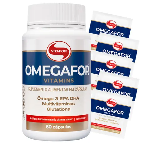 Omegafor Vitamins Vitafor 60 Cápsulas Ganhe Brinde