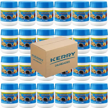 Kit 24 Unidades Suquinha Adoçante Dietético Kerry 100g ATACADO