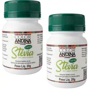 Kit 2 Adoçante de Stévia Com Taumatina Color Andina Food 20g