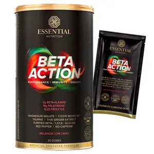 Beta Action Essential Nutrition 630g Sabor Melancia com Limão Ganhe Brinde