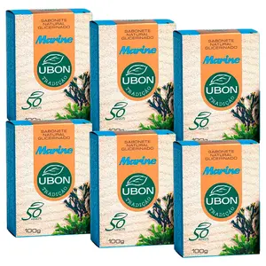 Kit 6 Sabonete Natural Glicerinado Marine Ubon 100g