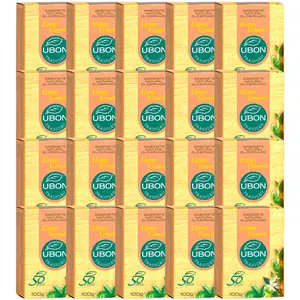 Kit 20 Sabonete Natural Glicerinado de Lima Limão Ubon 100g