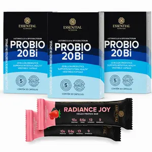 Kit 3 Probio 20Bi Essential Nutrition 30 Cáps Ganhe Brinde