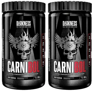 Kit 2 Carnibol Darkness Integralmédica Sabor Baunilha 900g