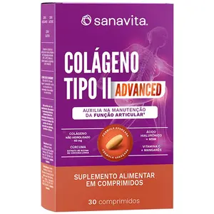 Colágeno Tipo II Advanced Sanavita 30 Comprimidos