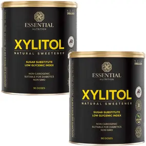 Kit 2 Xylitol Adoçante Natural Essential Nutrition 300g