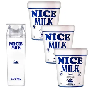 Kit 3 Nice Milk Leite Vegetal de Castanha de Caju Concentrado 6,5L Ganhe Garrafa