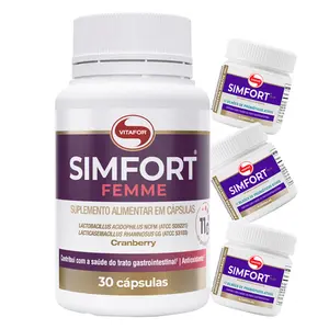 Simfort Femme com Cranberry Vitafor 30 Cápsulas Ganhe Brinde