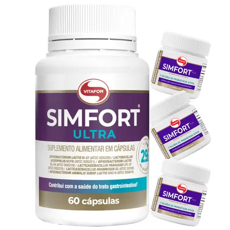 Simfort Ultra Vitafor 60 Cápsulas Ganhe Brinde