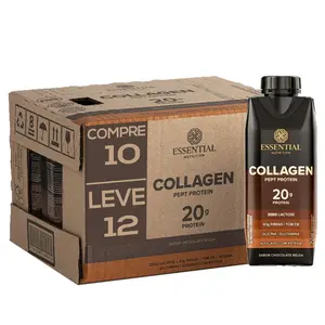 Kit Collagen Pept Protein Essential 250ml Compre 10 Leve 12