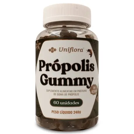 Própolis Gummy Uniflora 60 Gomas