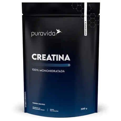 Creatina 100% Monohidratada Puravida 300g