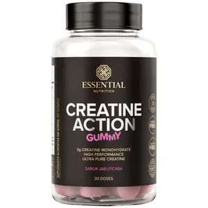 Creatine Action Gummy Essential Nutrition 60 Gomas Jabuticaba