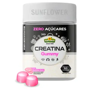 Creatina Gummy Sunflower 60 Gomas Bubble Gum