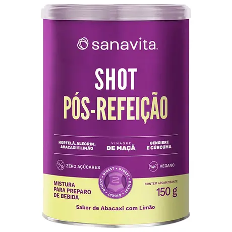Shot Pós-Refeição Sanavita 150g Abacaxi com Limão