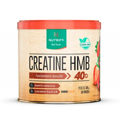 Creatine HMB Nutrify 300g Sabor Morango