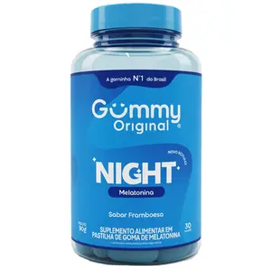 Gummy Night Melatonina 30 Gomas Sabor Framboesa