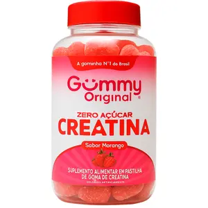 Creatina Zero Açúcar Gummy Original Morango 90 Gomas