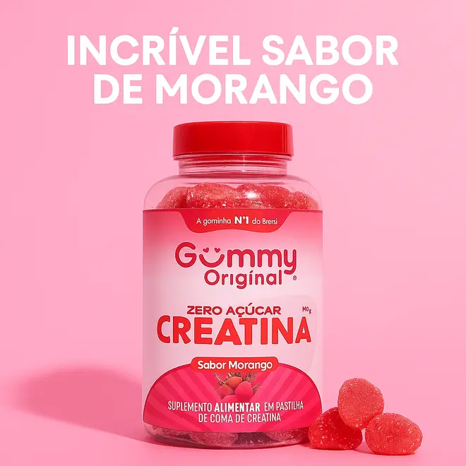Creatina 90 Gomas Mor Zero AC Gummy � Suplemento em Gomas Sabor Morango
