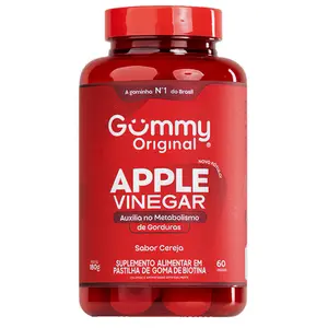 Vinagre de Maçã Gummy Original 60 Gomas Sabor Cereja