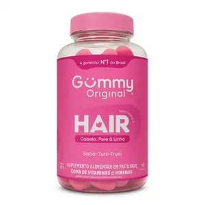 Gummy Hair 60 Gomas Sabor Tutti-Frutti