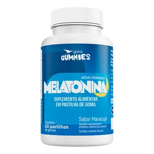 Melatonina Global 60 Gomas Sabor Maracujá