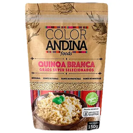 Quinoa Real em Grãos Branca Color Andina Foods 150g