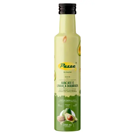 Óleo de Abacate e Linhaça Dourada Pazze 250ml Prensado A Frio