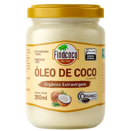 Óleo de Coco Extravirgem Orgânico Finococo 350ml