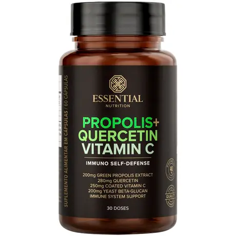 Própolis + Quercetina e Vitamina C Essential Nutrition 30 Cápsulas