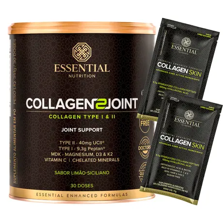 Collagen 2 Joint Limão Siciliano Essential Nutrition 351g Ganhe Brinde