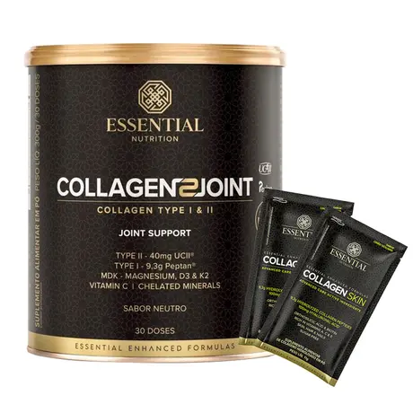 Collagen 2 Joint Neutro Essential Nutrition 300g Ganhe Brinde