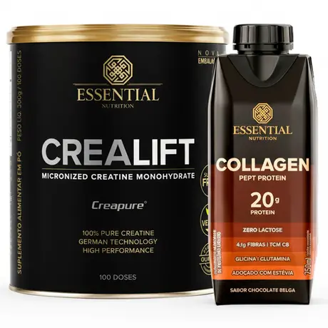 Crealift Creapure Essential Nutrition 300g Ganhe Collagen Pept