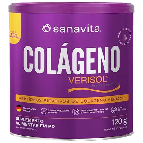 Colágeno Verisol Sanavita Frutas Amarelas 120g