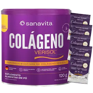 Colágeno Verisol Sanavita Frutas Amarelas 120g Ganhe Brinde