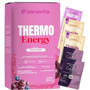 Thermo Energy Sanavita Frutas Roxas 20 Sticks de 10g Ganhe Brinde